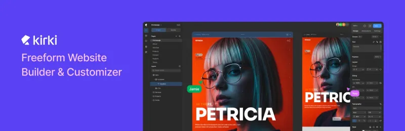 Kirki Pro - Freeform Page Builder, Website Builder & Customizer