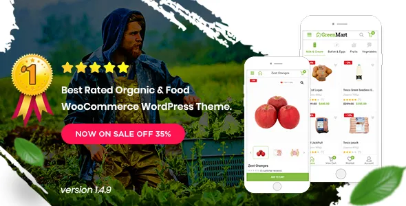 Greenmart - Organic & Food Woocommerce Wordpress Theme