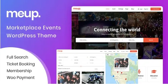 Meup - Marketplace Events WordPress