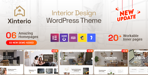 Xinterio - Interior Design WordPress Theme