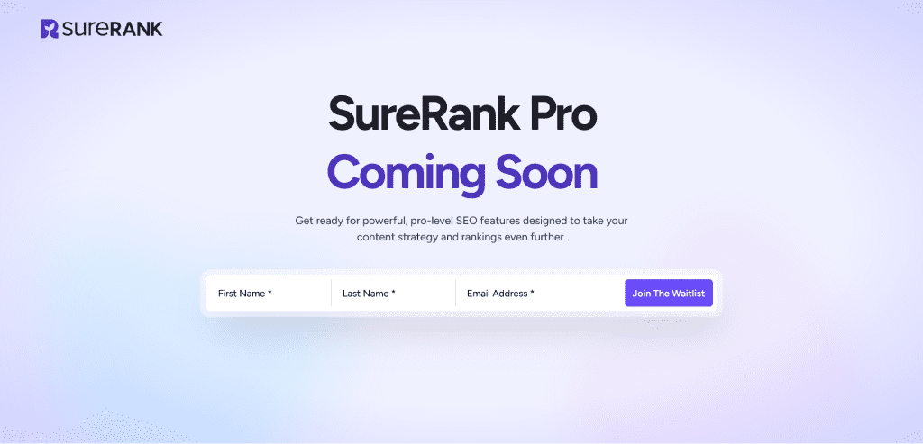 SureRank Pro - Modern SEO